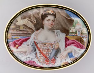 Ritratto di Caterina I (1684-1727), 1724 da Grigory Semyonovich Musikiysky